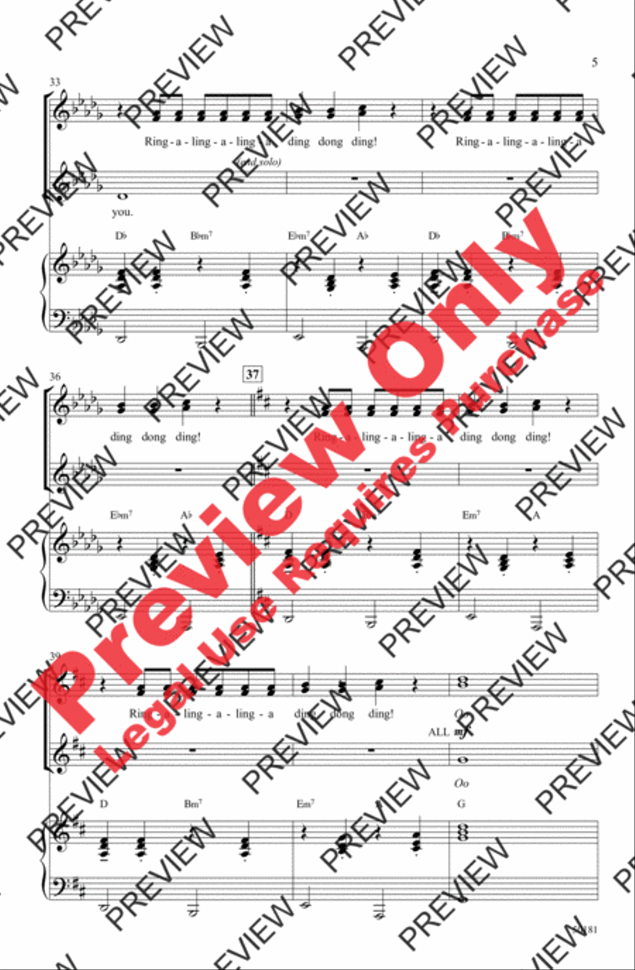 Sleigh Ride Sleigh Ride Women's Choir scores gallery preview page 5