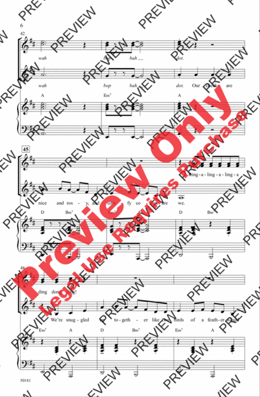 Sleigh Ride Sleigh Ride Women's Choir scores gallery preview page 6