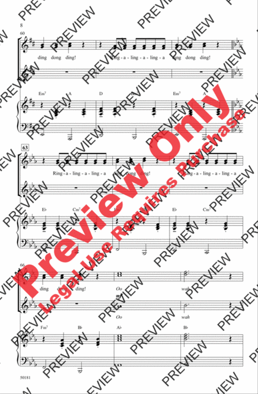 Sleigh Ride Sleigh Ride Women's Choir scores gallery preview page 8