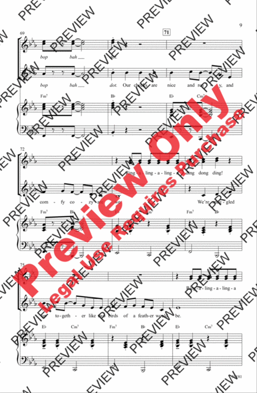 Sleigh Ride Sleigh Ride Women's Choir scores gallery preview page 9