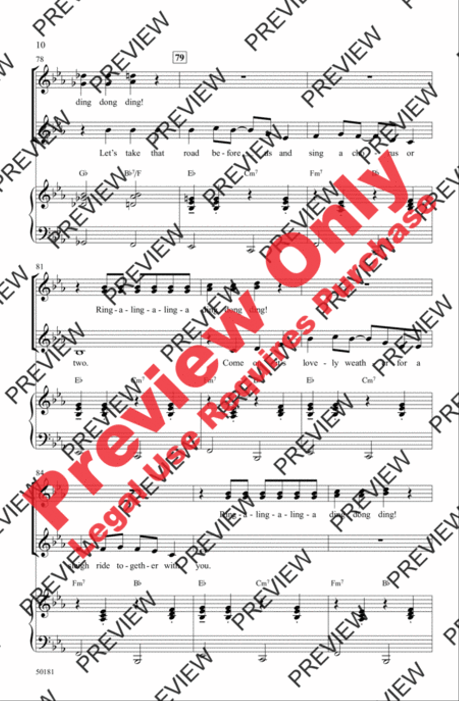 Sleigh Ride Sleigh Ride Women's Choir scores gallery preview page 10