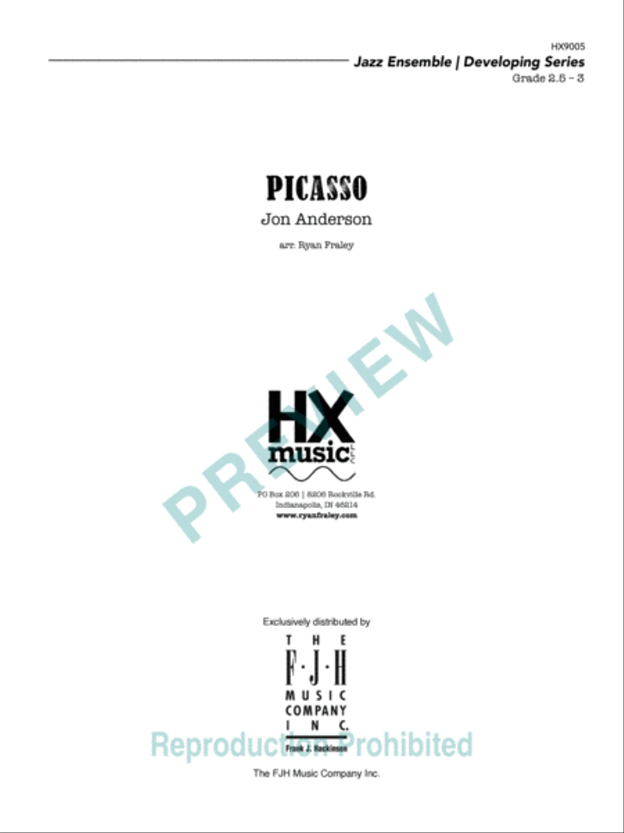 Picasso Picasso Jazz Ensemble scores gallery preview page 2