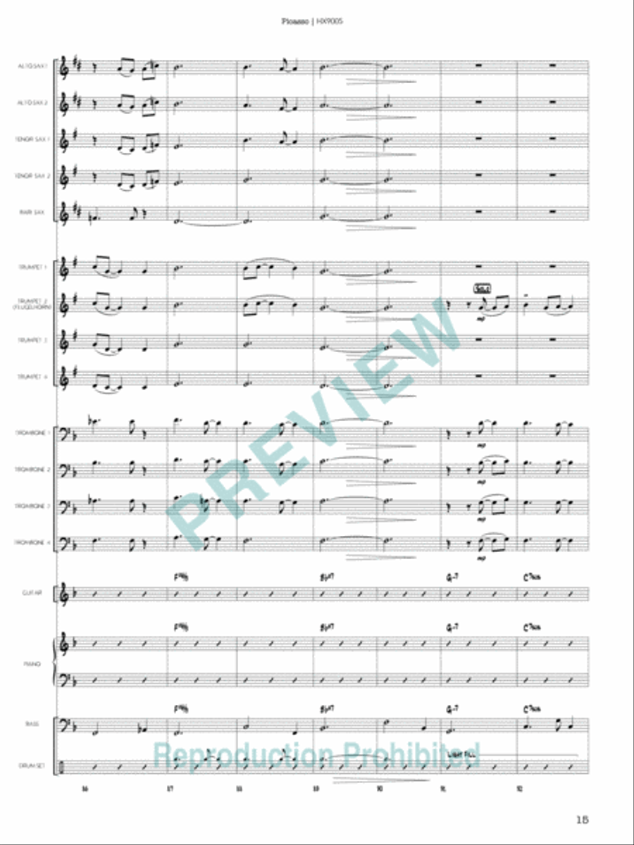 Picasso Picasso Jazz Ensemble scores gallery preview page 16