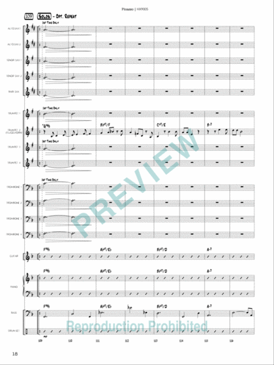 Picasso Picasso Jazz Ensemble scores gallery preview page 19