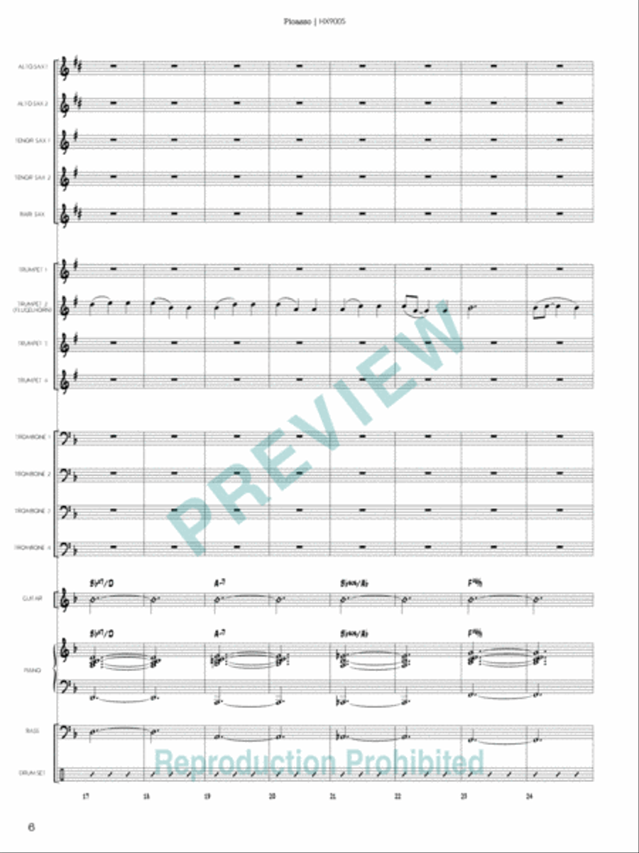 Picasso Picasso Jazz Ensemble scores gallery preview page 7