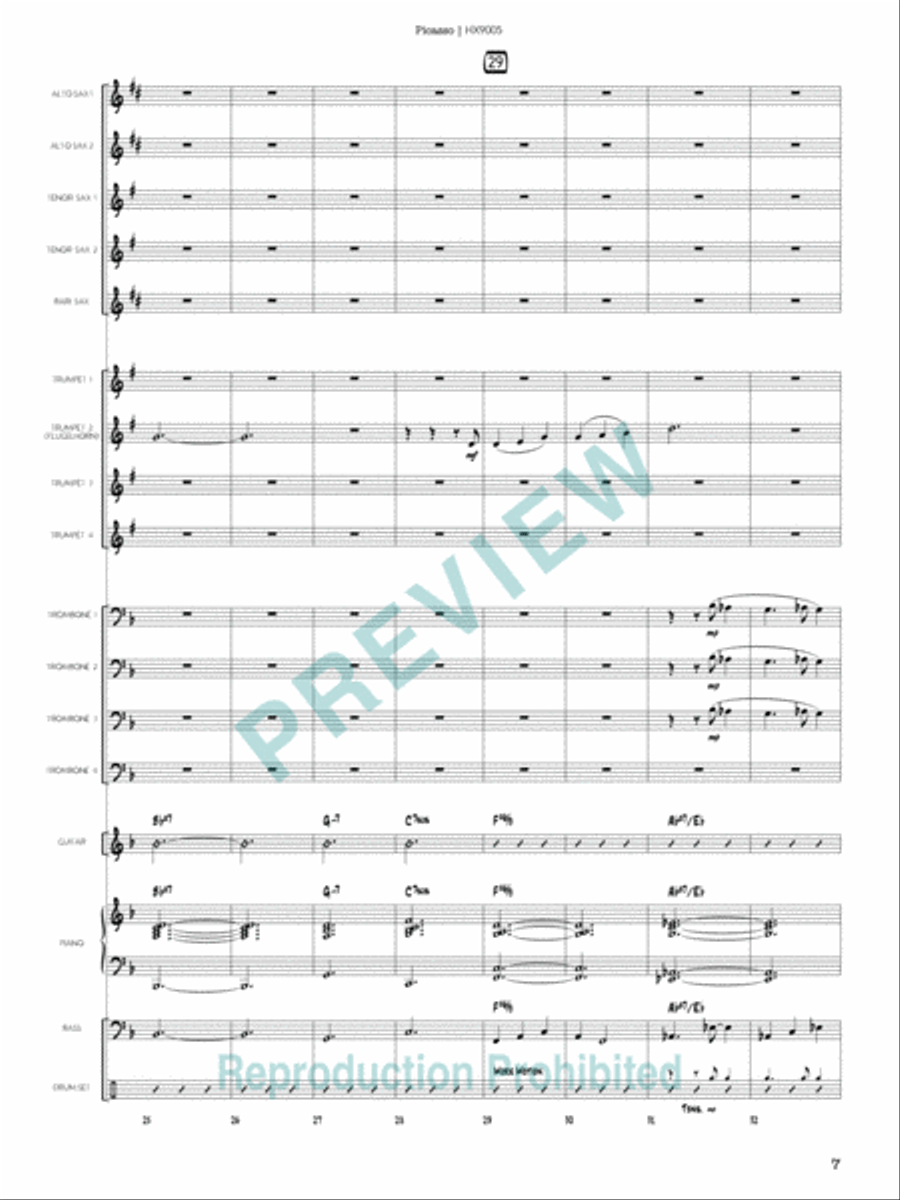 Picasso Picasso Jazz Ensemble scores gallery preview page 8