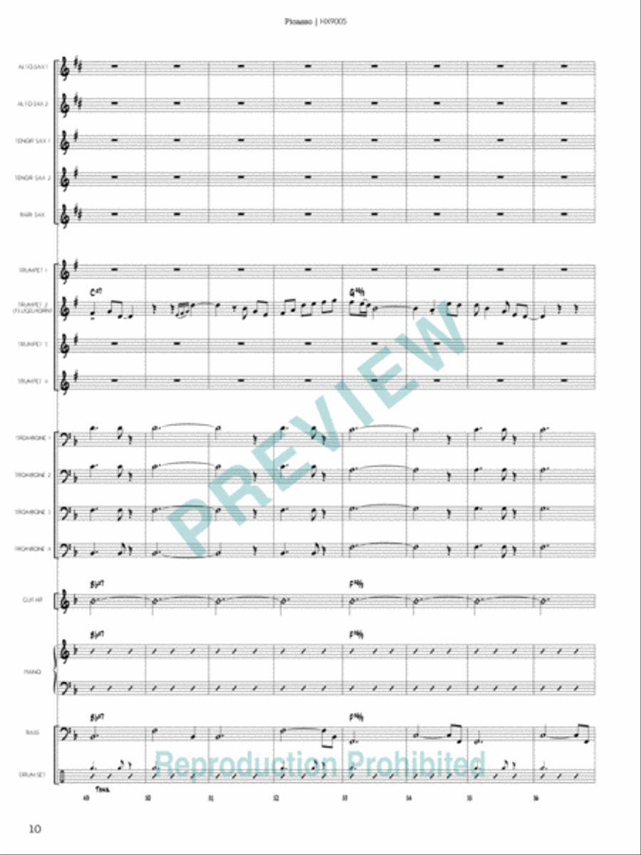 Picasso Picasso Jazz Ensemble scores gallery preview page 11