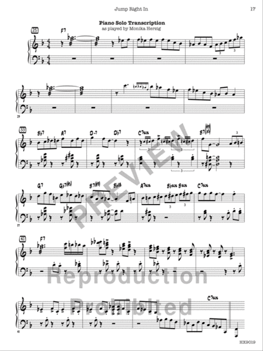 Jump Right In Jump Right In Jazz Ensemble scores gallery preview page 18