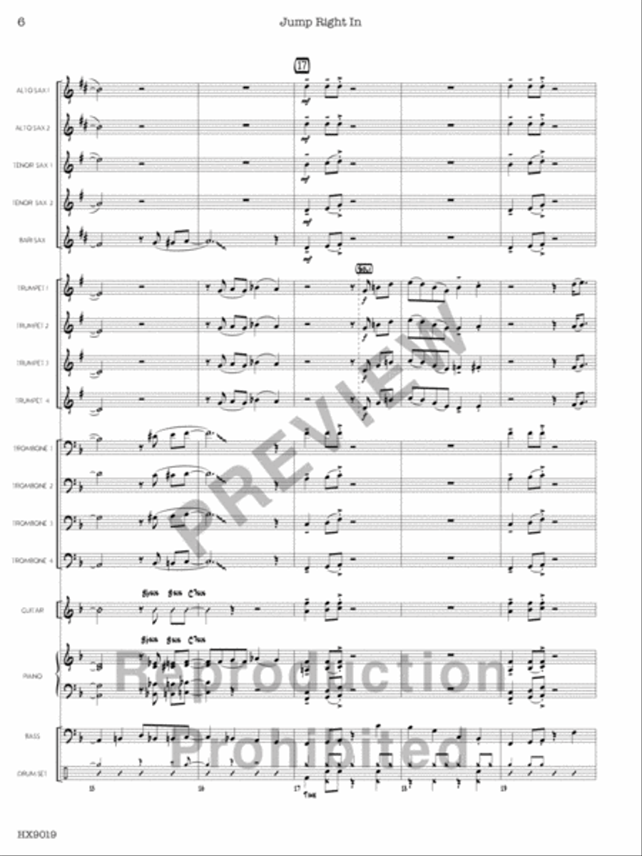 Jump Right In Jump Right In Jazz Ensemble scores gallery preview page 7