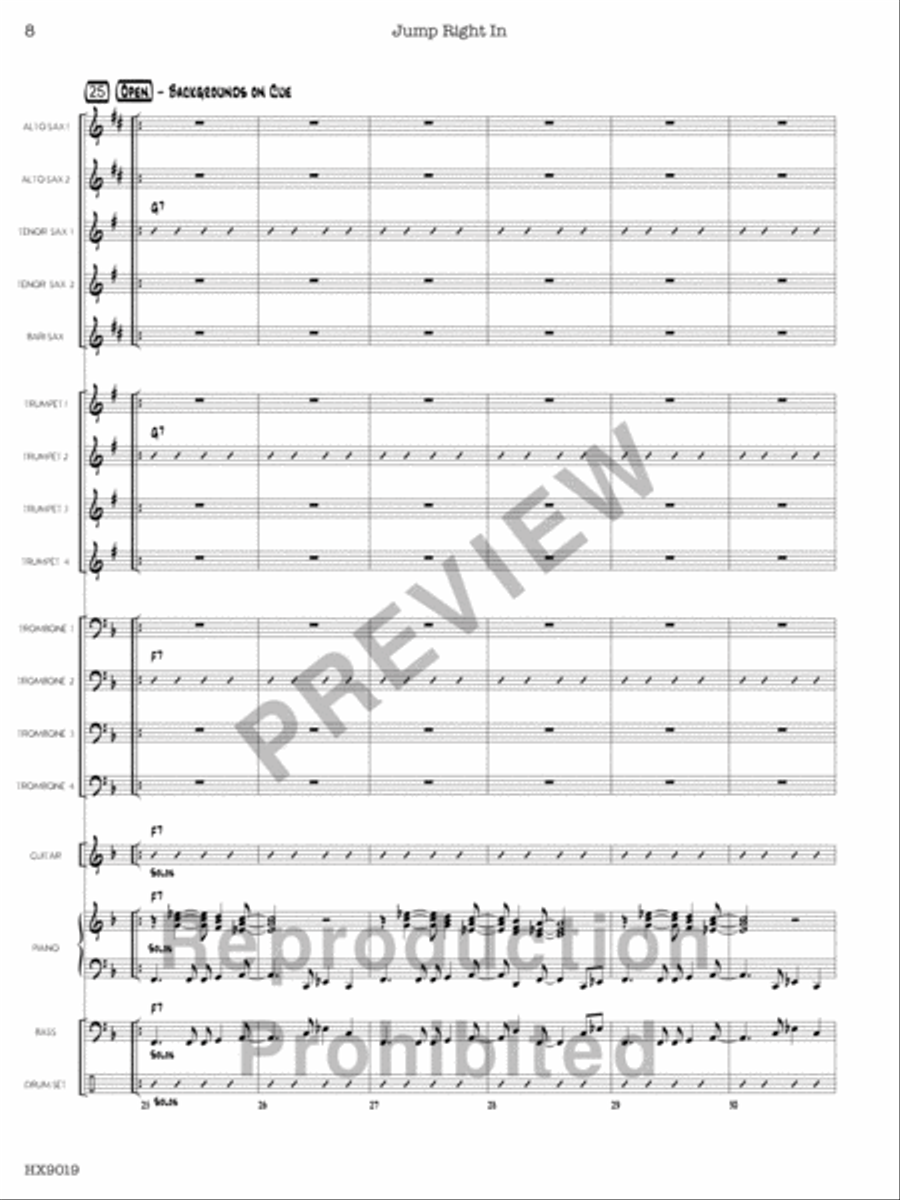 Jump Right In Jump Right In Jazz Ensemble scores gallery preview page 9