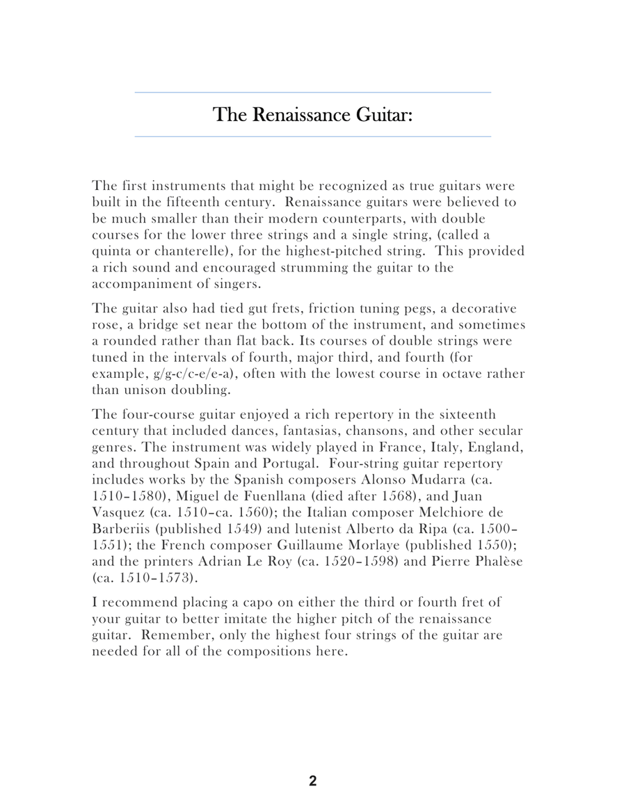 Guillaume Morlaye Fourth Book of Tablature For Baritone Ukulele Baritone Ukulele scores gallery preview page 4