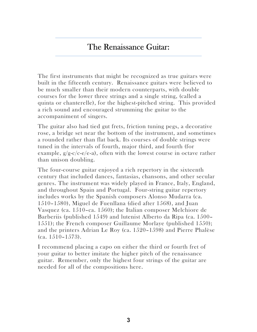 Guillaume Morlaye: First Book of Tablature For Low G Ukulele Ukulele scores gallery preview page 5