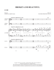 Broken And Beautiful - Full Score mini preview