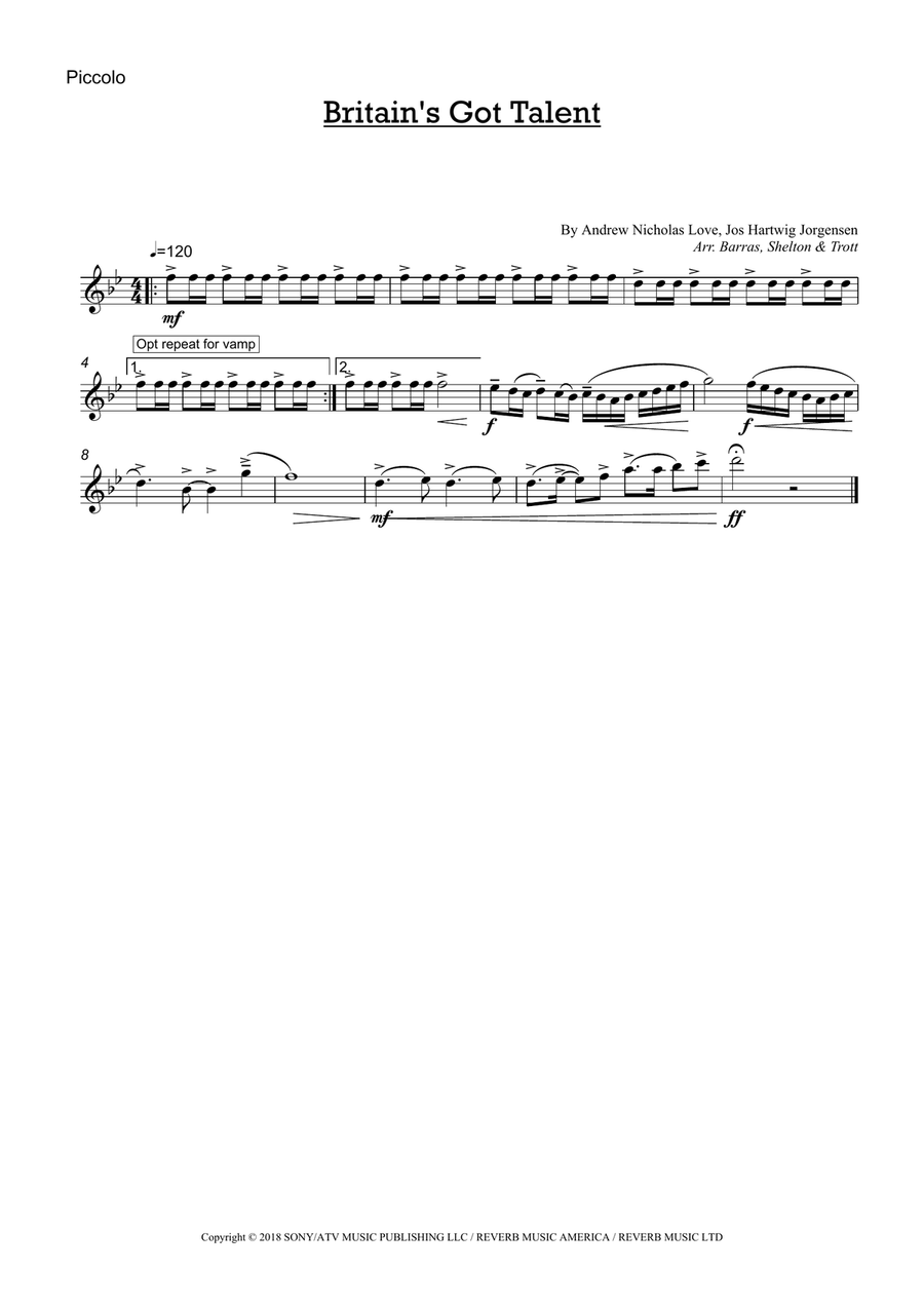 Britain's Got Talent Britain's Got Talent Full Orchestra scores gallery preview page 3