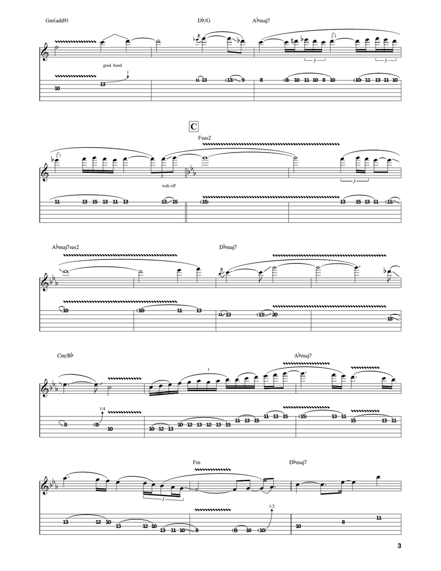 Knappsack Knappsack Guitar Tablature scores gallery preview page 3
