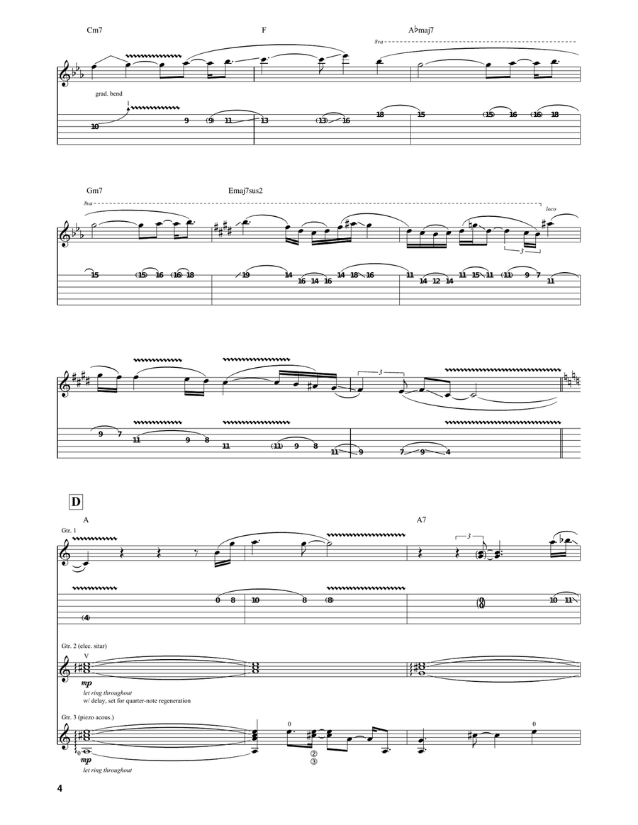 Knappsack Knappsack Guitar Tablature scores gallery preview page 4