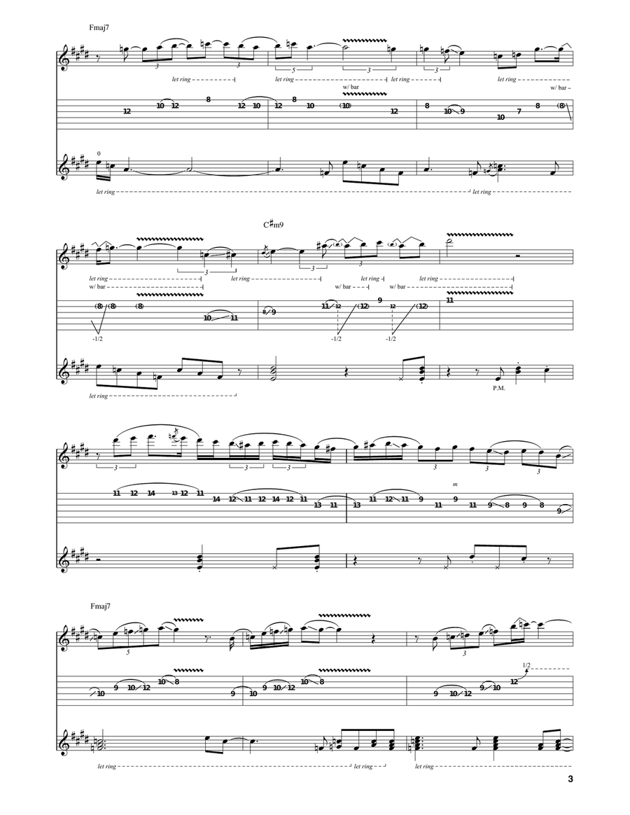 Sandman Cloud Mist Sandman Cloud Mist Guitar Tablature scores gallery preview page 3