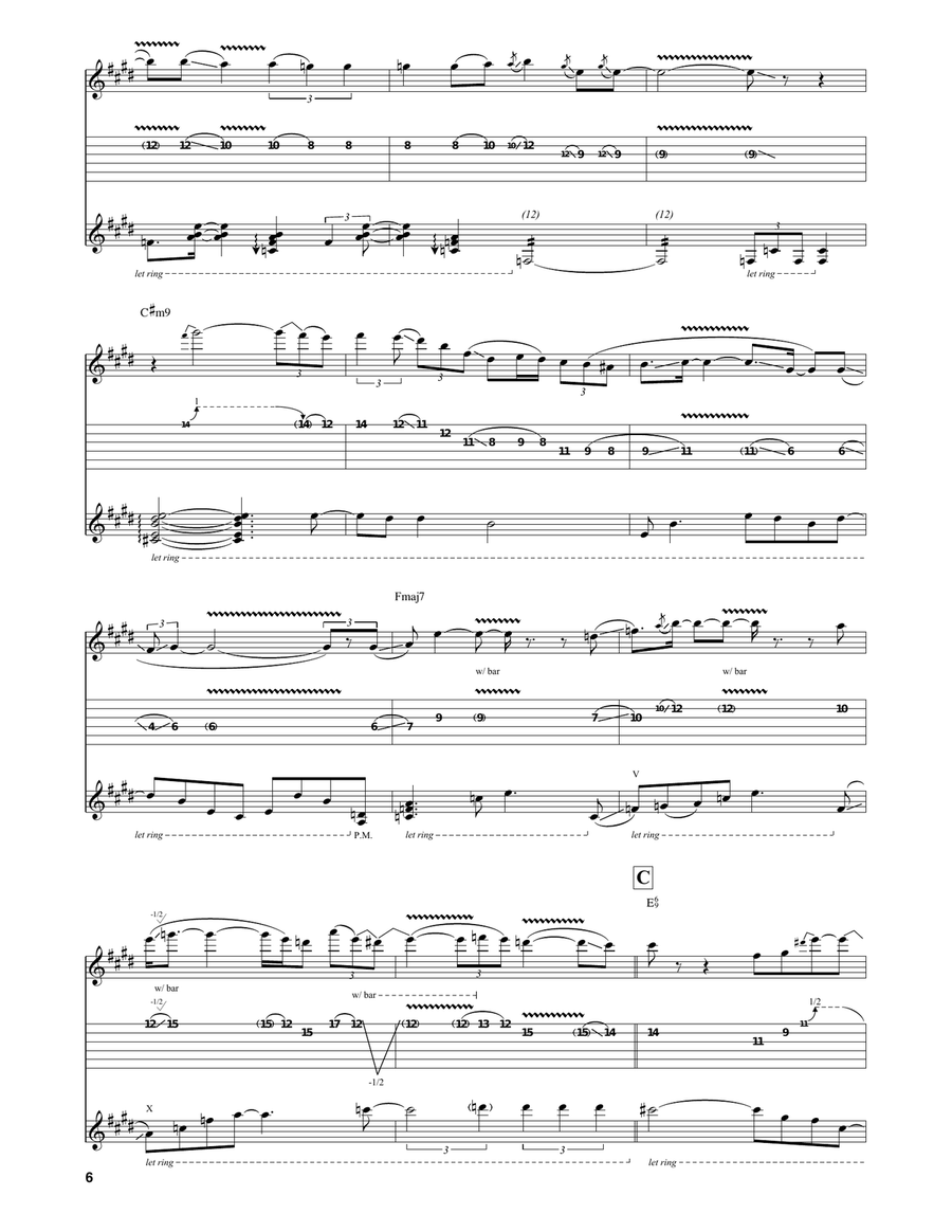 Sandman Cloud Mist Sandman Cloud Mist Guitar Tablature scores gallery preview page 6