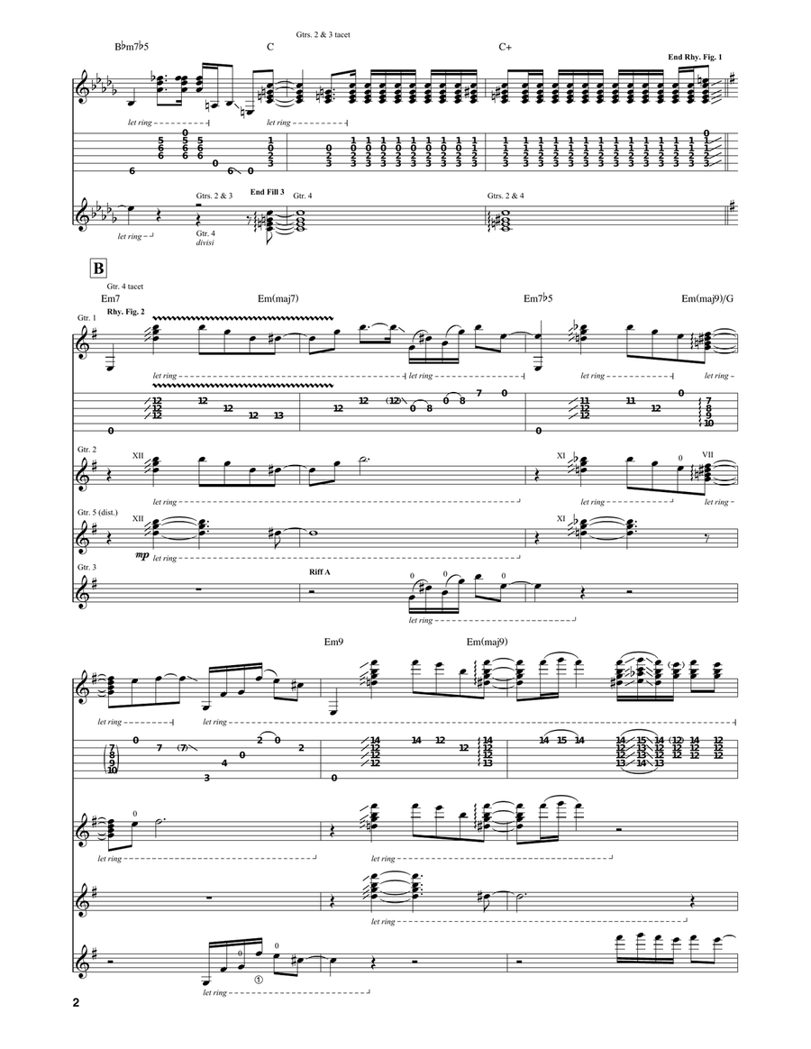 Little Pretty Little Pretty Guitar Tablature scores gallery preview page 2