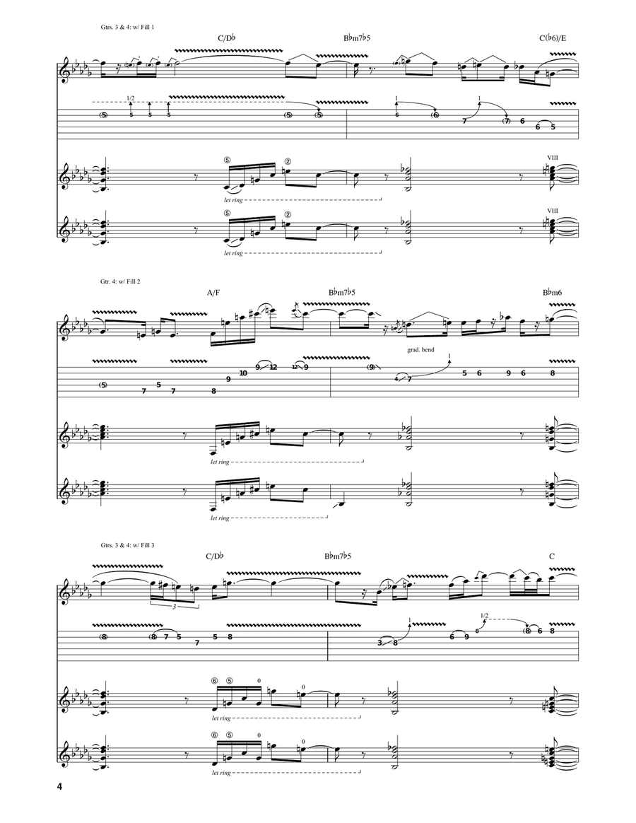 Little Pretty Little Pretty Guitar Tablature scores gallery preview page 4