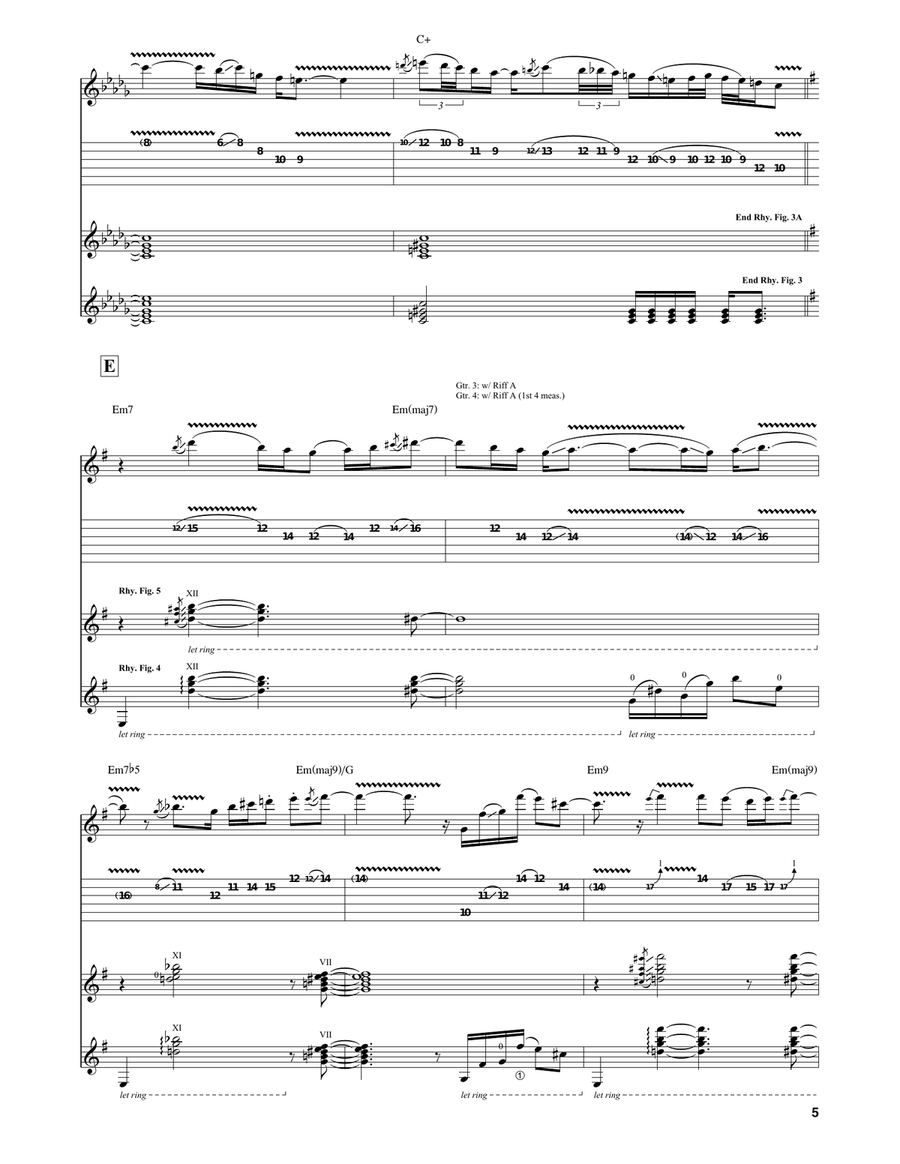 Little Pretty Little Pretty Guitar Tablature scores gallery preview page 5