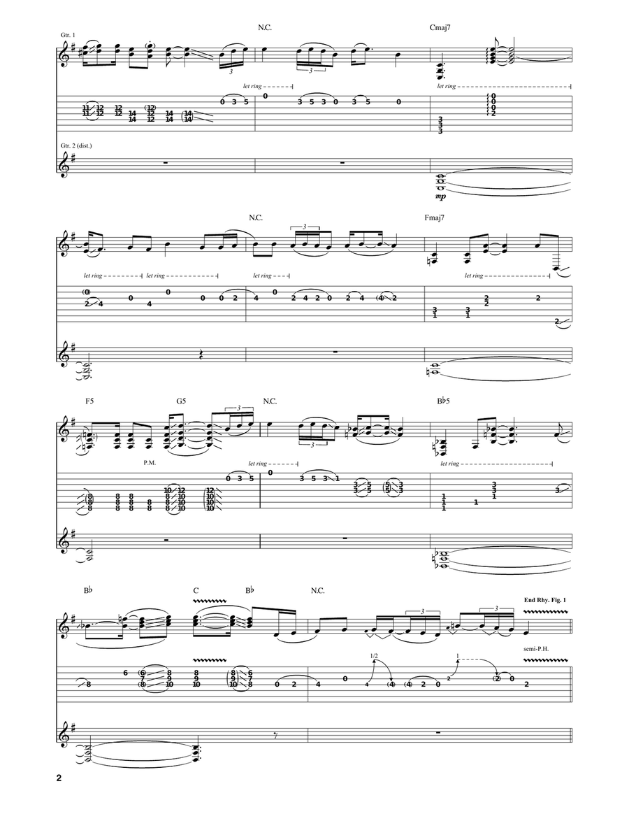 Zeus In Chains Zeus In Chains Guitar Tablature scores gallery preview page 2