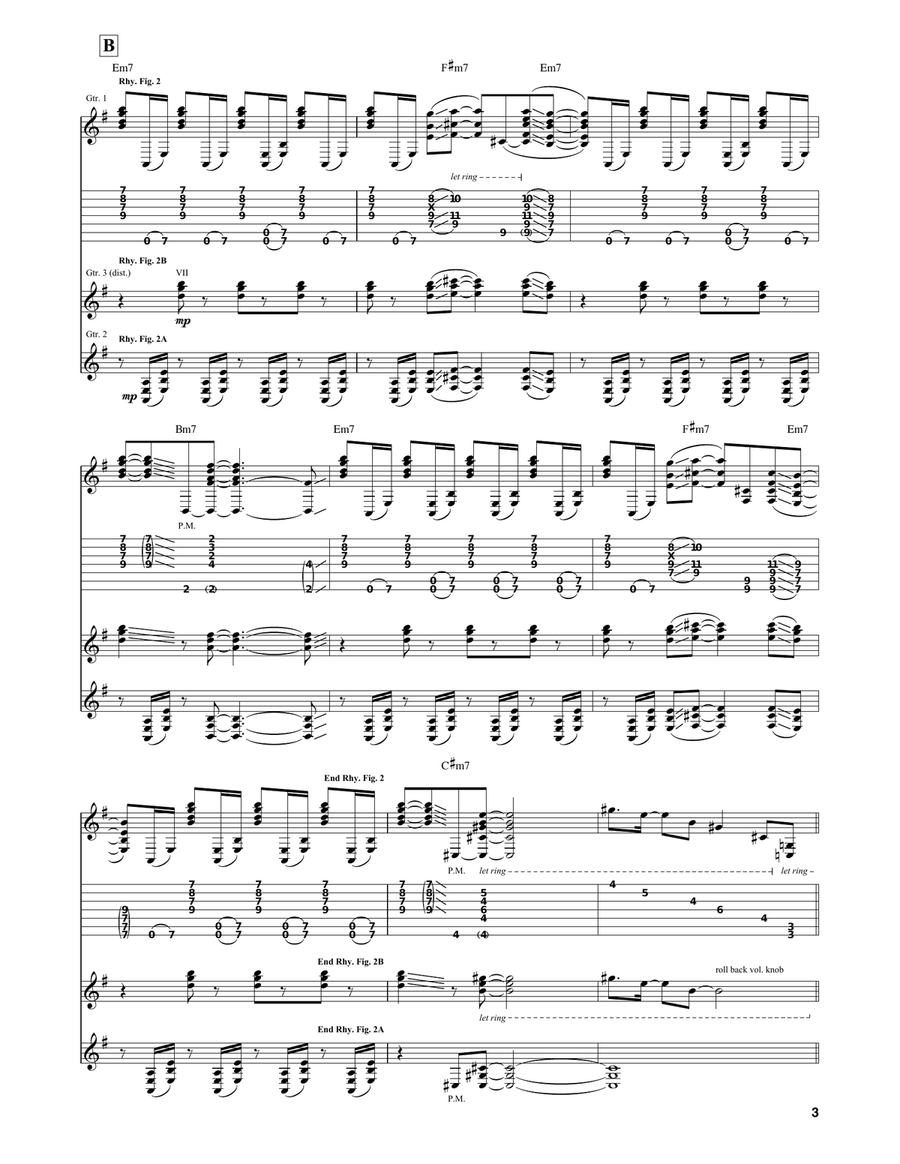 Zeus In Chains Zeus In Chains Guitar Tablature scores gallery preview page 3