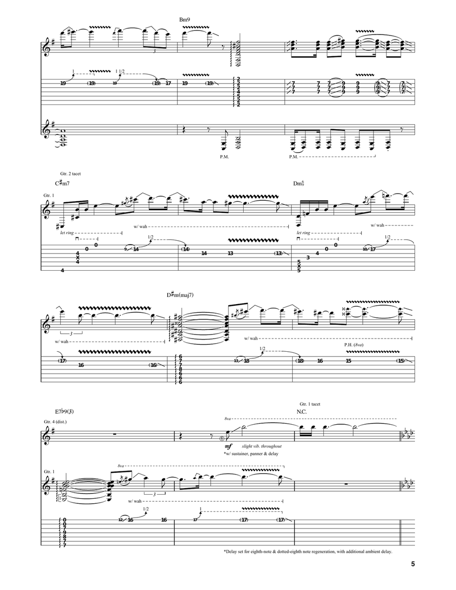 Zeus In Chains Zeus In Chains Guitar Tablature scores gallery preview page 5