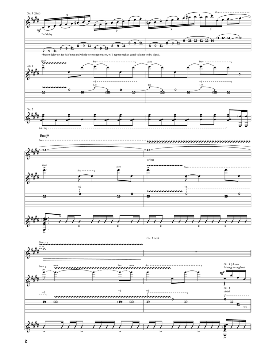 Apollo In Color Apollo In Color Guitar Tablature scores gallery preview page 2