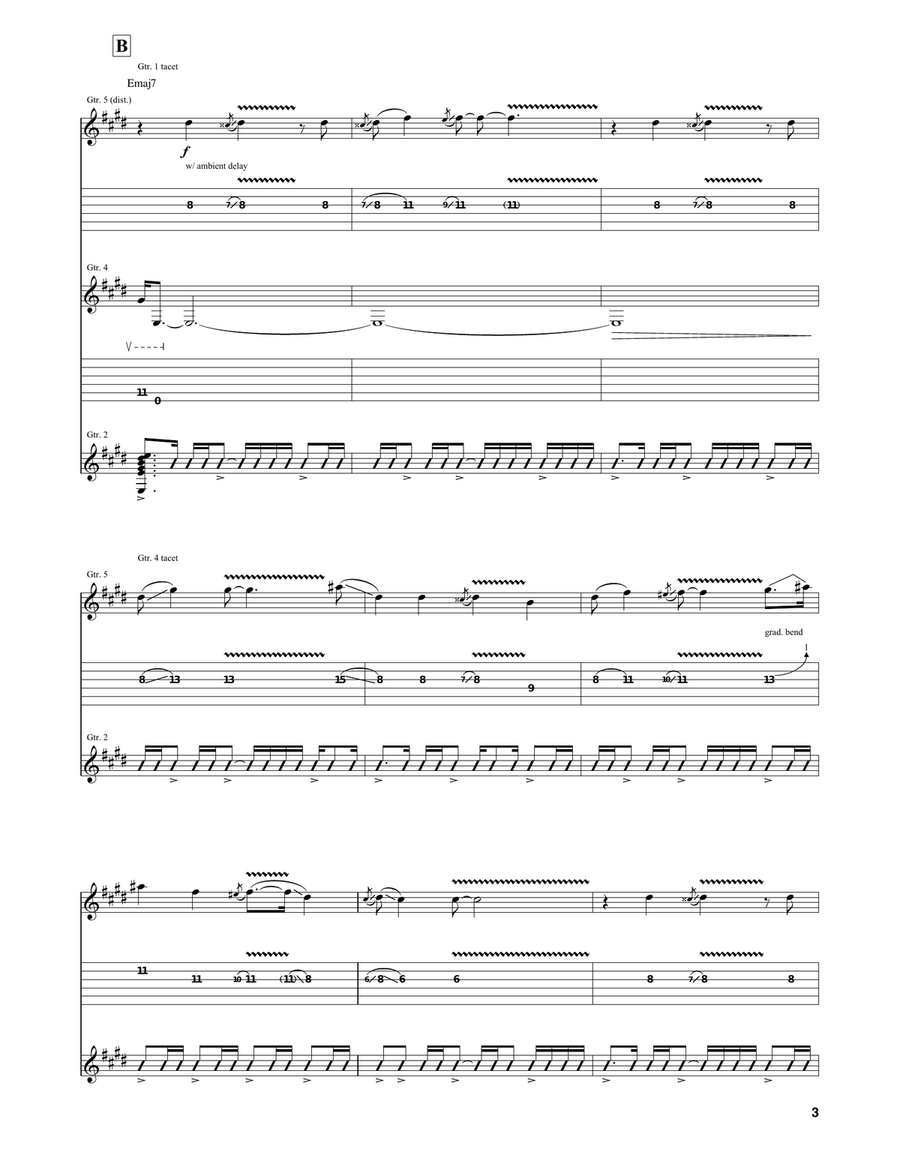 Apollo In Color Apollo In Color Guitar Tablature scores gallery preview page 3