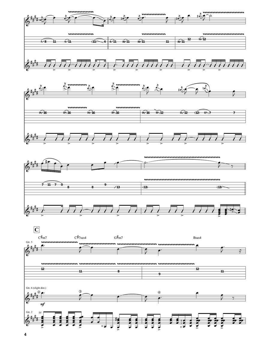 Apollo In Color Apollo In Color Guitar Tablature scores gallery preview page 4