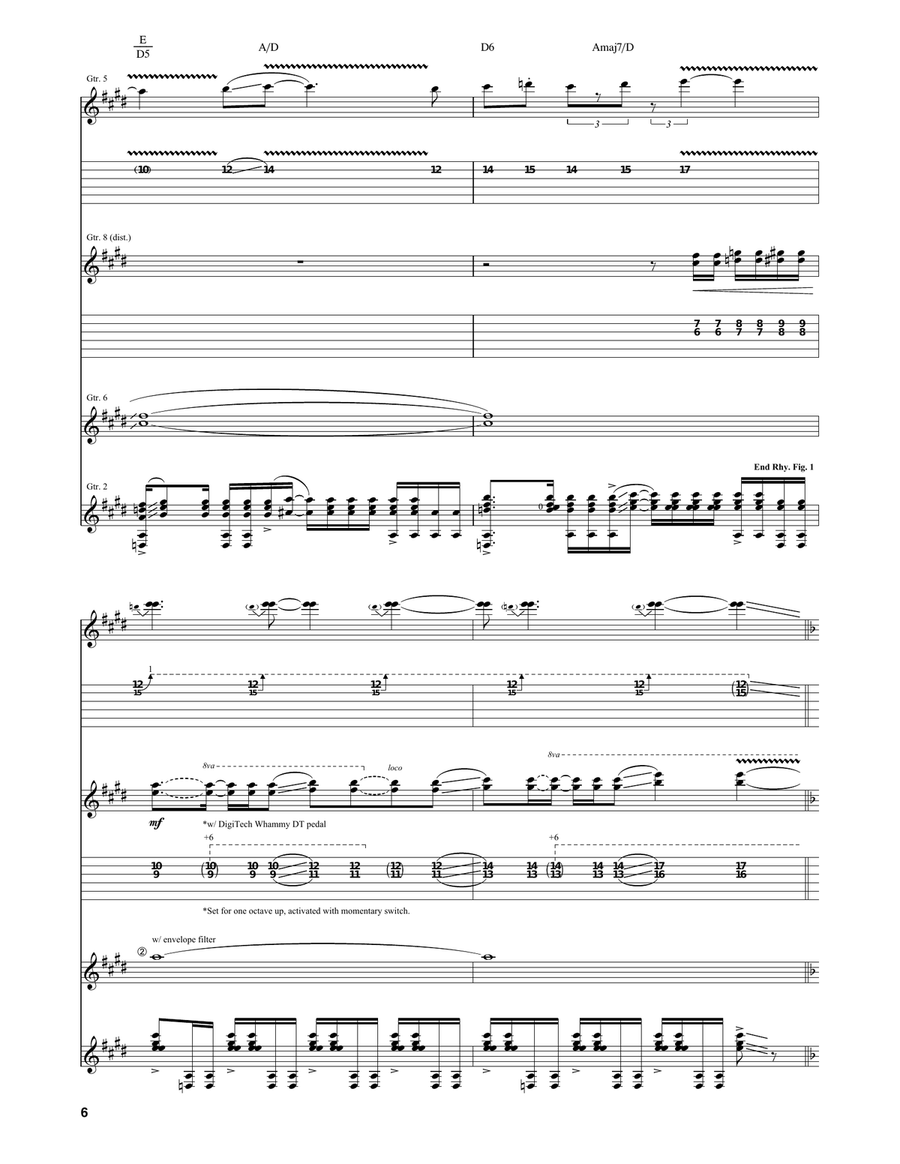 Apollo In Color Apollo In Color Guitar Tablature scores gallery preview page 6