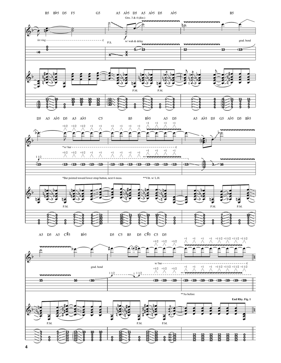 Avalancha Avalancha Guitar Tablature scores gallery preview page 4