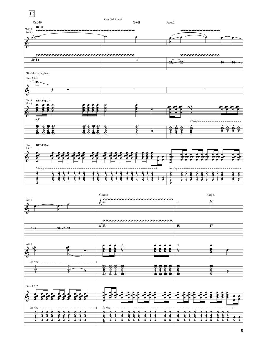 Avalancha Avalancha Guitar Tablature scores gallery preview page 5