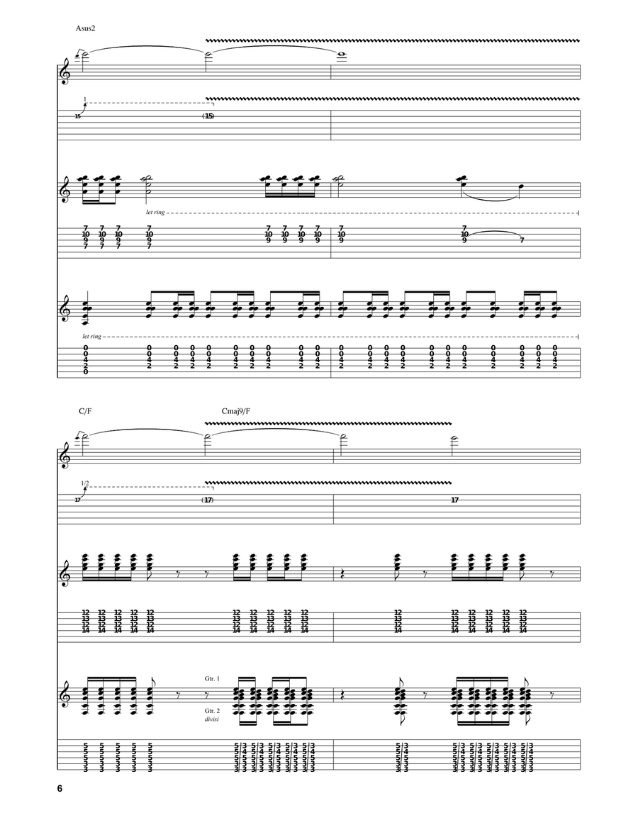 Avalancha Avalancha Guitar Tablature scores gallery preview page 6