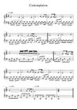 Contemplation (Piano)