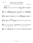 Santa, Come to Australia! - (New! Original! 2 part, piano EASY TRUMPET)
