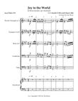 Joy to the World for Brass Quintet, Opt. Keyboard
