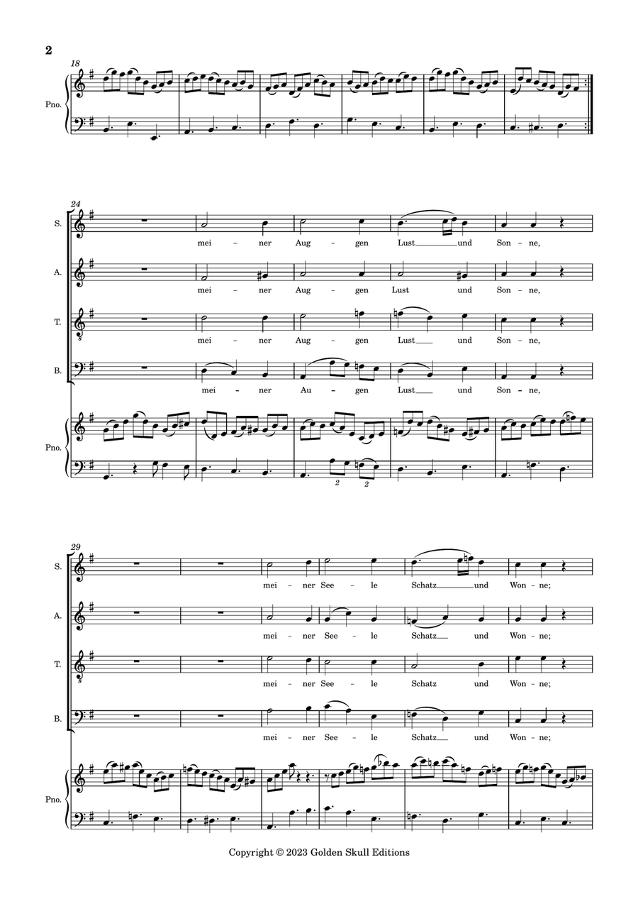 Jesu, Joy of Man's Desiring 4-Part scores gallery preview page 2