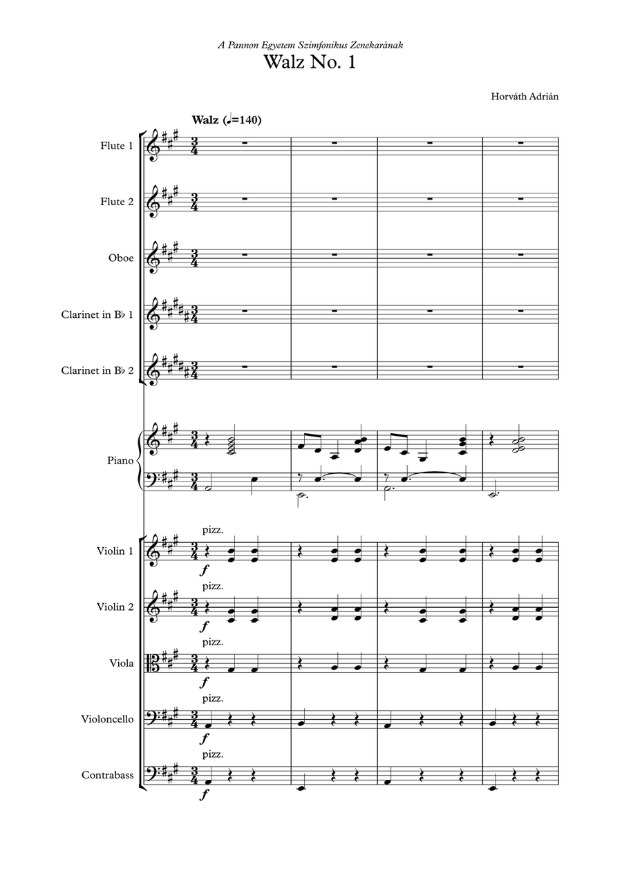 Walz No.1 Walz No.1 Chamber Orchestra scores gallery preview page 3