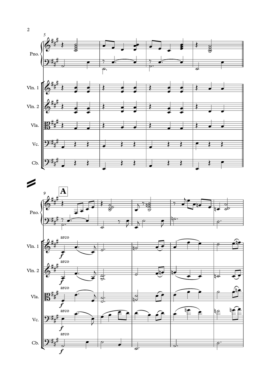 Walz No.1 Walz No.1 Chamber Orchestra scores gallery preview page 4