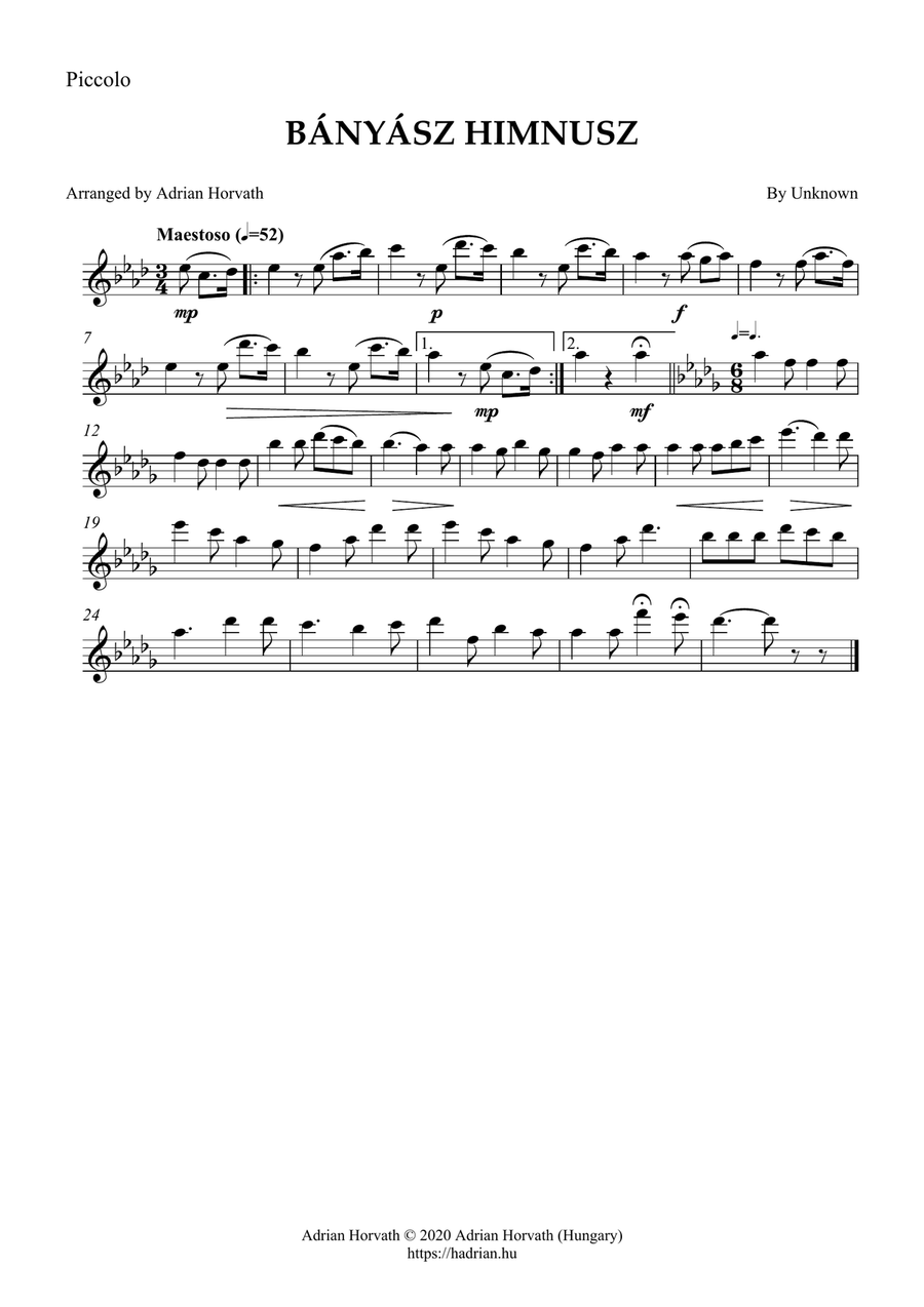 Anthem of Miners Concert Band scores gallery preview page 5