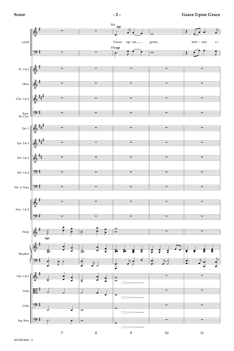 Grace Upon Grace - Orchestral Score and Parts Orchestra scores gallery preview page 4