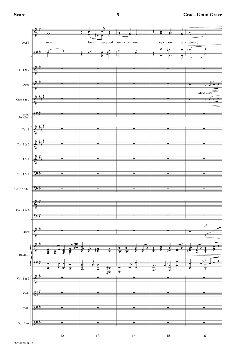 Grace Upon Grace - Orchestral Score and Parts Orchestra scores gallery preview page 5