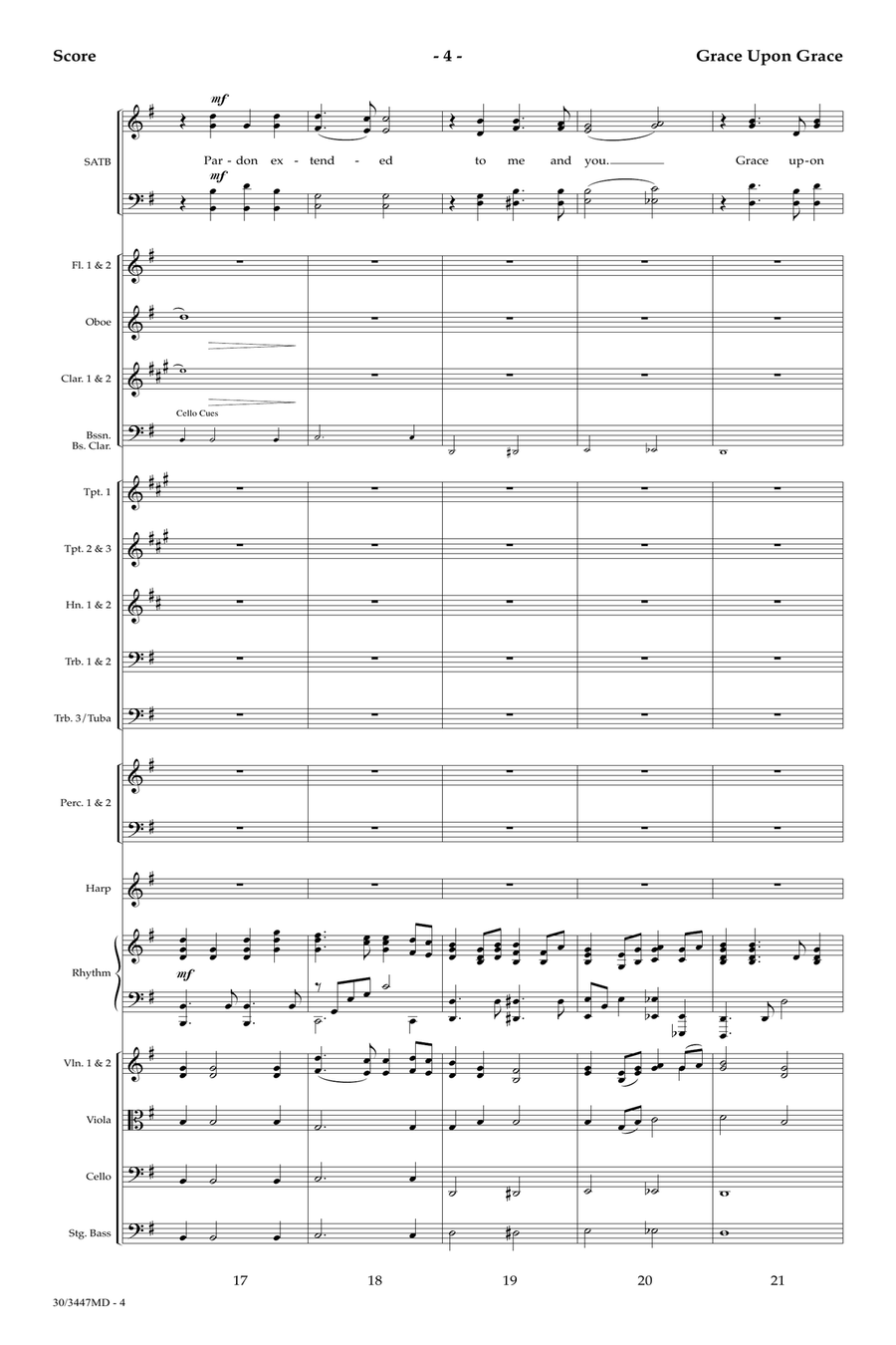 Grace Upon Grace - Orchestral Score and Parts Orchestra scores gallery preview page 6