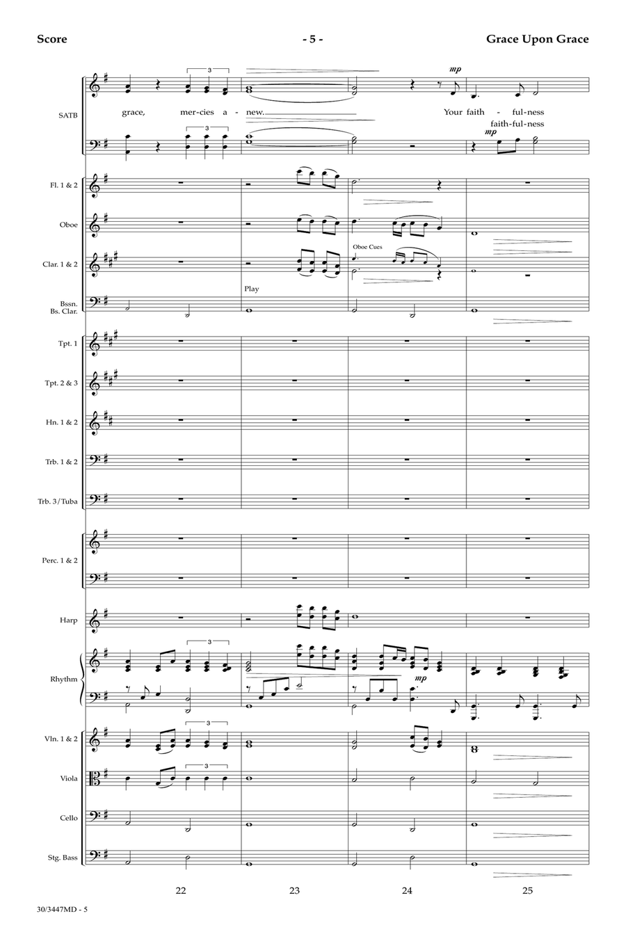 Grace Upon Grace - Orchestral Score and Parts Orchestra scores gallery preview page 7