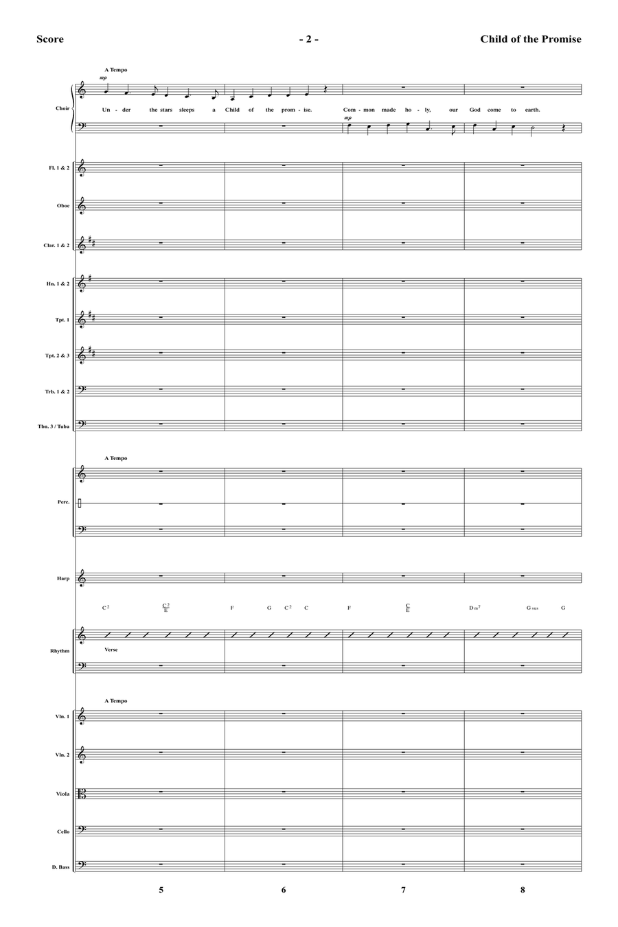 Child of the Promise - Orchestral Score and Parts Conductor Score scores gallery preview page 4