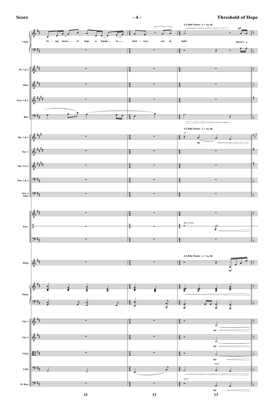 Threshold of Hope - Orchestral Score and Parts Full Orchestra scores gallery preview page 6