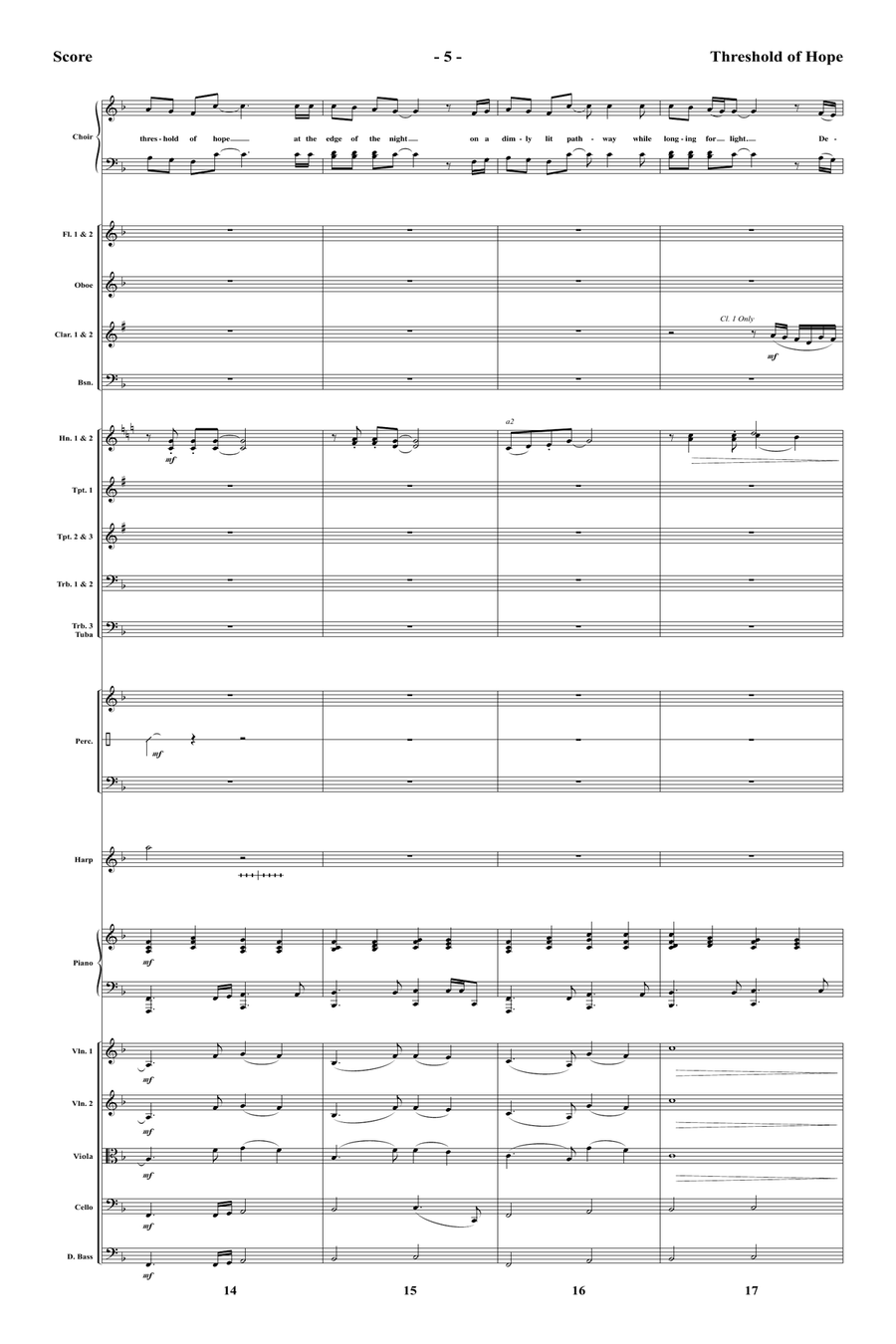 Threshold of Hope - Orchestral Score and Parts Full Orchestra scores gallery preview page 7