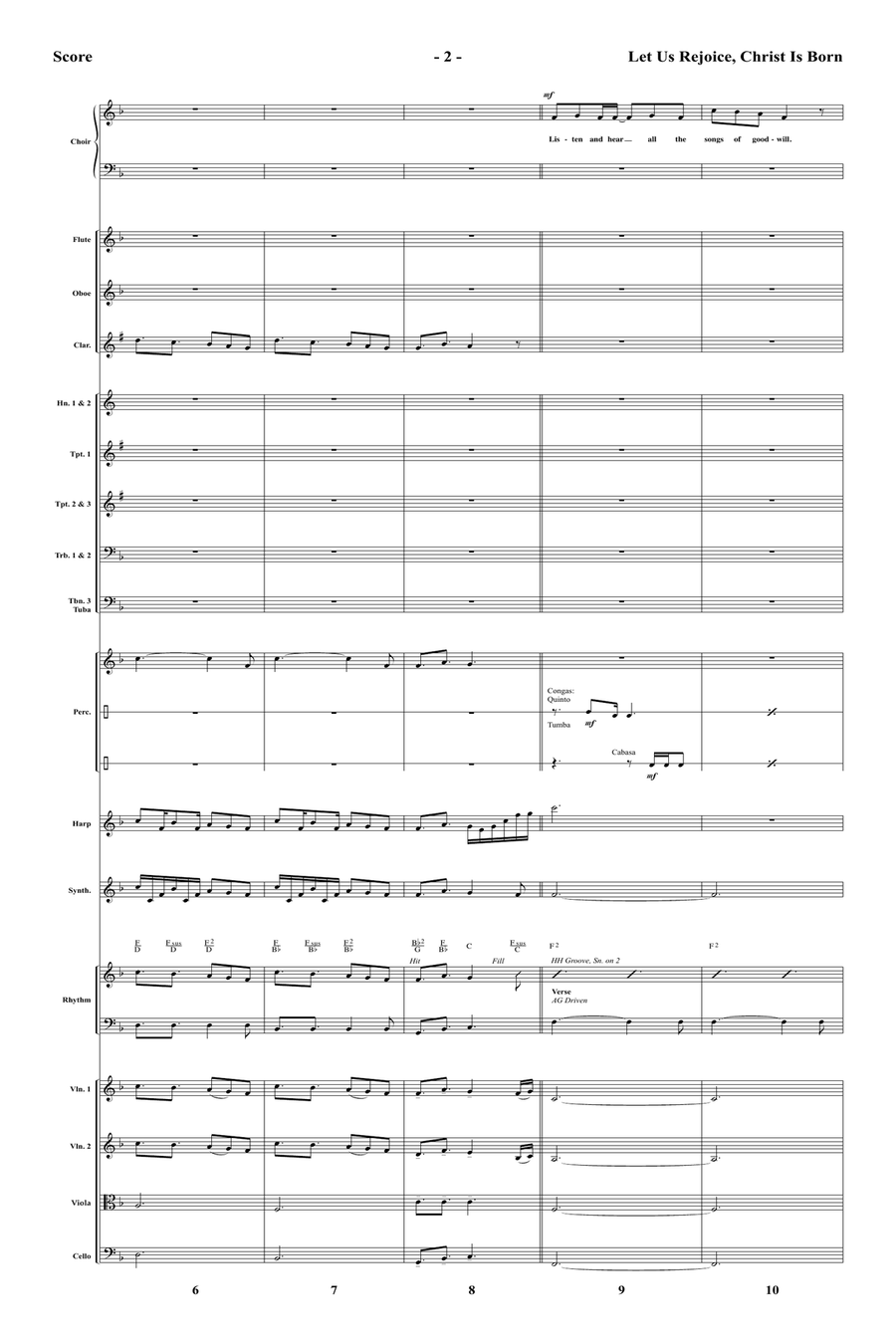 Let Us Rejoice, Christ is Born! - Orchestral Score and Parts Full Orchestra scores gallery preview page 4